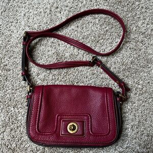 Marc Jacobs crossbody burgundy red revolution flap bag